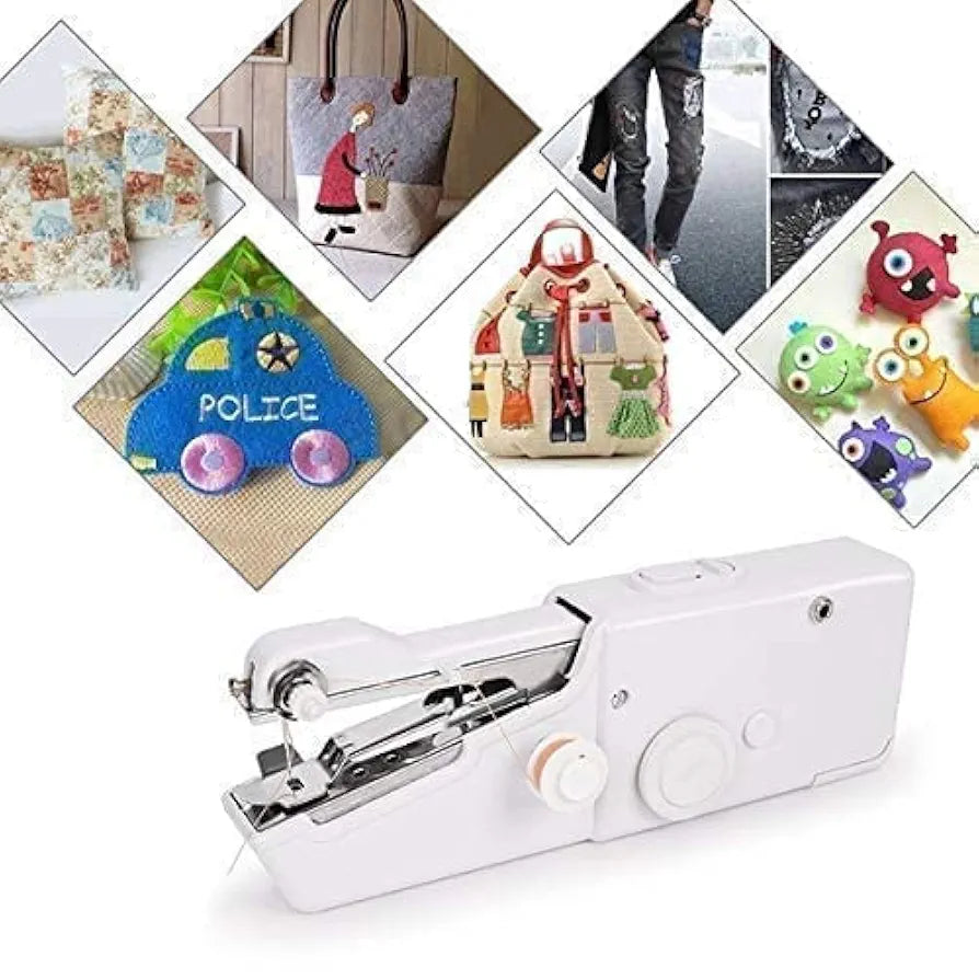 Stitch Handheld Cordless Portable White Sewing Machine